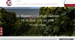Desktop Screenshot of blauburgunder.it