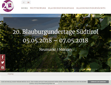 Tablet Screenshot of blauburgunder.it